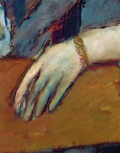 エレーヌ・ルアールの肖像（1886）（詳細） 作： Edgar Degas