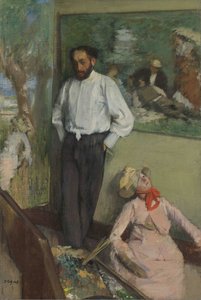 Henri Michel-Lévy 1844-1914 の肖像、1878 年頃。 作： Edgar Degas