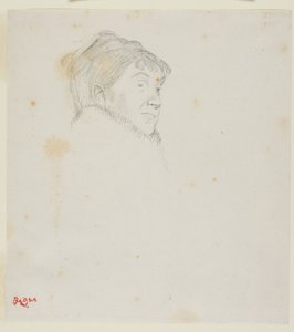 ディーツ＝モナン夫人の肖像（旧婦人の頭部） 作： Edgar Degas