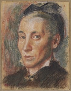 女性の肖像」1881年頃（パステル・グラファイト・敷紙 作： Edgar Degas