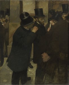 証券取引所での肖像、1878-1879 作： Edgar Degas
