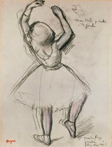 ダンサーの背面図 作： Edgar Degas