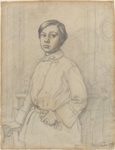 ルネ・ド・ガス[直筆]、18​​55年。 作： Edgar Degas