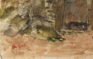Bagnoles-De-L "Orneの岩 作： Edgar Degas