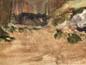Bagnoles-De-L "Orneの岩 作： Edgar Degas