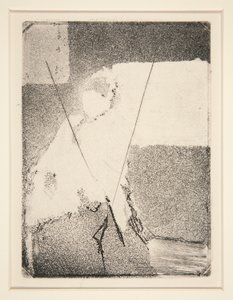 ボンネットとショールで座っている女性 作： Edgar Degas