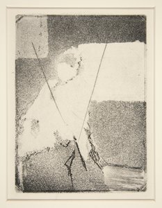 ボンネットとショールの着席女性、c.1879（エッチングとアクアチント） 作： Edgar Degas