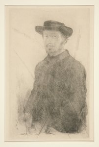 自画像、1857 作： Edgar Degas