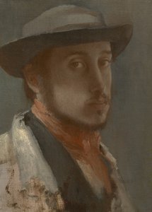 自画像、1857年頃？-58 作： Edgar Degas