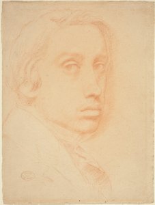 自画像、c。 1855年。 作： Edgar Degas