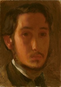 ホワイトカラーの自画像 作： Edgar Degas