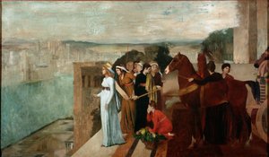 バビロンを建てるセミラミス（油彩・キャンバス 作： Edgar Degas