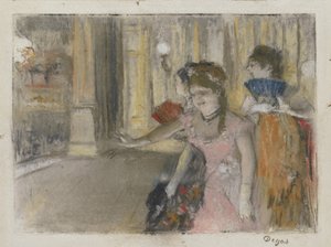 ステージ上の歌手、1877-79 作： Edgar Degas