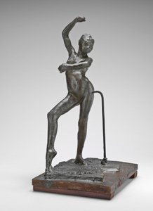 スペイン舞踊、1880年頃（着色された蜜蝋、金属製のアーマチュア、木製の台座） 作： Edgar Degas