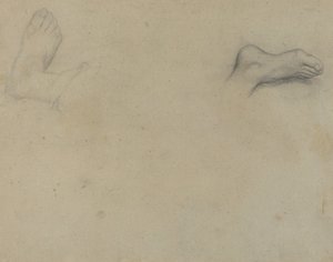 足の研究 [裏面] 作： Edgar Degas