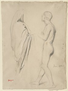 「ダンテとヴァージル」のための研究、1856-57年 作： Edgar Degas