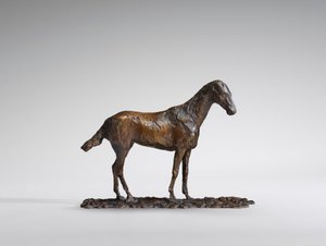 マスタングの研究、1860 年代のオリジナルのワックス、1921 年までに鋳造。 作： Edgar Degas