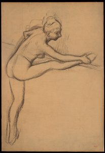 Studie eines Aktes (Tänzerin an der Barre) 作： エドガー・ドガ