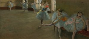 エクササイズルームのダンサー。 1880年頃 作： Edgar Degas