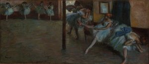 バレエのリハーサル 作： Edgar Degas
