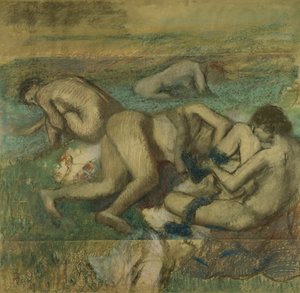入浴者、1885-95 作： Edgar Degas