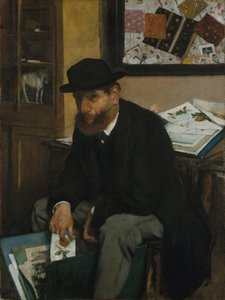版画のコレクター、1866 作： Edgar Degas
