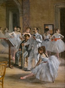 ダンス・ルコン（詳細）。1872.油彩・キャンバス 作： Edgar Degas