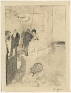 グリーンルーム、c。 18761877。 作： Edgar Degas