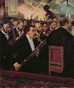 オペラオーケストラ、1870年頃（キャンバスに油彩） 作： Edgar Degas