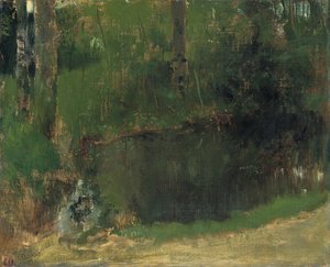 森の池、1868年頃