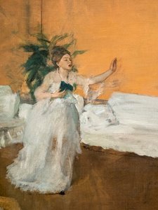 歌の繰り返し（詳細）。1869年頃油彩・キャンバス 作： Edgar Degas