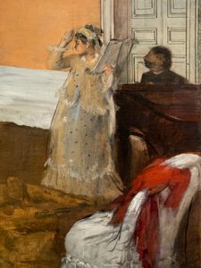 歌の繰り返し（詳細）。1869年頃油彩・キャンバス