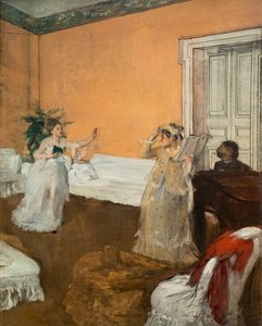 曲のリピート。1869年頃油彩・キャンバス 作： Edgar Degas