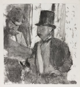 二人の愛好家、1880年頃 作： Edgar Degas