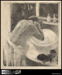 洗面台、1880〜85年頃 作： Edgar Degas