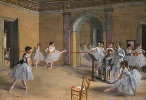 ダンスレコン。1872.キャンバスに油彩 作： Edgar Degas