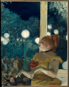 犬の歌（カフェ・コンサートでテレサ（1837-1913）と呼ばれるエマ・ヴァラドン） 絵画 エドガー・ドガ（1834-1917） グワッシュ、パステル 57.5cm×45cm 作： Edgar Degas