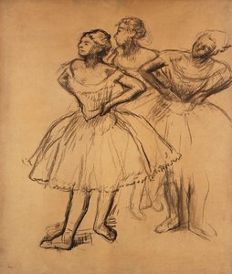 3人のダンサー。 3人のダンサー、 作： Edgar Degas