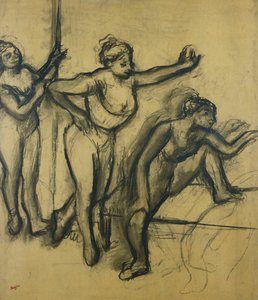 レオタードの3人のダンサー。水着姿の3人のダンサー、1903年 作： Edgar Degas