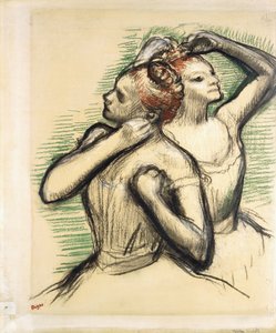 2人のダンサー、1897年頃 作： Edgar Degas