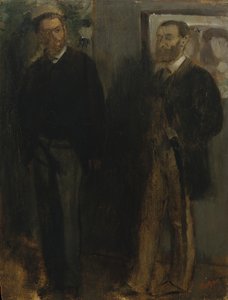 二人の男1865-69。 作： Edgar Degas