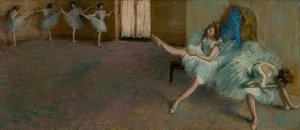 バレエの前。 1890-92 作： Edgar Degas
