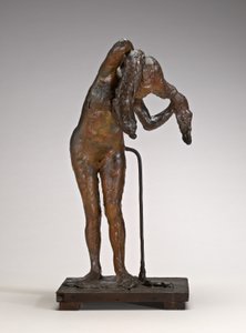 髪を整える女性、おそらく1880年代後半から1890年代にかけて。 作： Edgar Degas