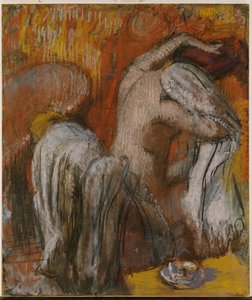 女性自身を乾燥 作： Edgar Degas