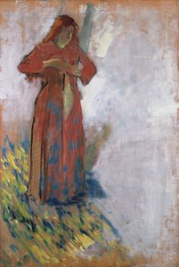 脱いでいる女性 作： Edgar Degas