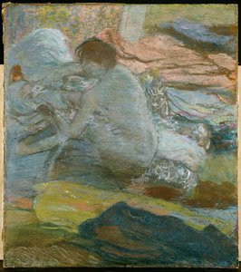 足を拭く女、1893 作： Edgar Degas