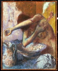 彼女のトイレの女、1887年頃 作： Edgar Degas