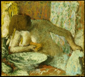 彼女のトイレの女、1897年頃 作： Edgar Degas