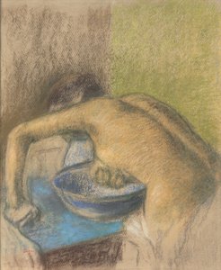 彼女のトイレの女性。ファムサトイレ、1888年から1892年 作： Edgar Degas