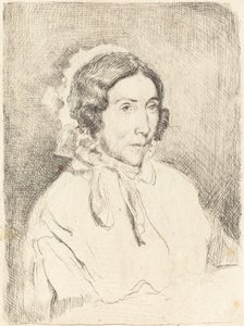 フリル キャップの女性 Dame agée、18591860。 作： Edgar Degas